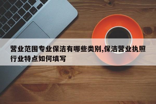 营业范围专业保洁有哪些类别,保洁营业执照行业特点如何填写